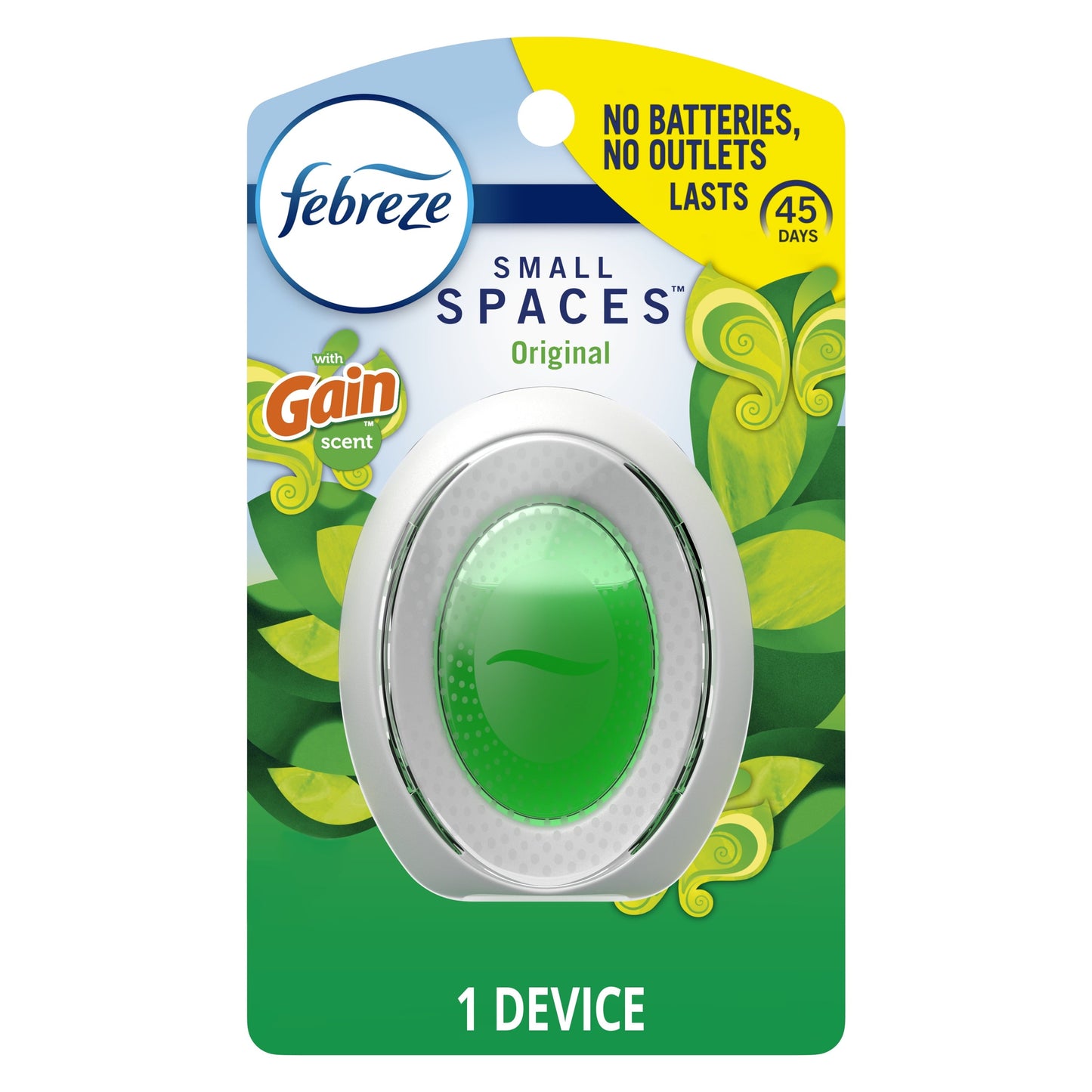 Febreze Small Spaces Air Freshener, Gain Original Scent, 1 Count