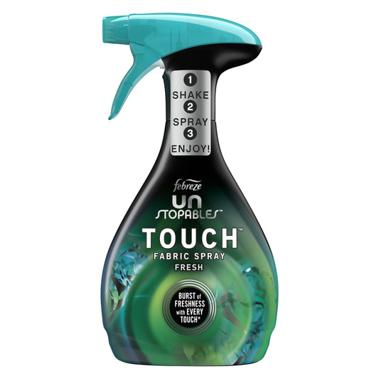 Febreze Unstopables Touch Fabric Spray and Odor Fighter, Fresh, 16.9 oz