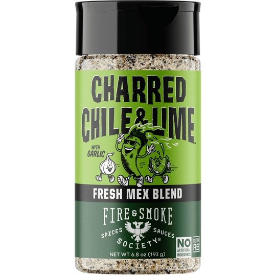 Fire & Smoke Society Charred Chile & Lime All-Purpose Spice Blend, 6.8 oz