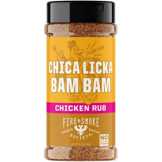 Fire & Smoke Society Chica Licka Bam Bam Chicken Seasoning, 10.7 Ounce