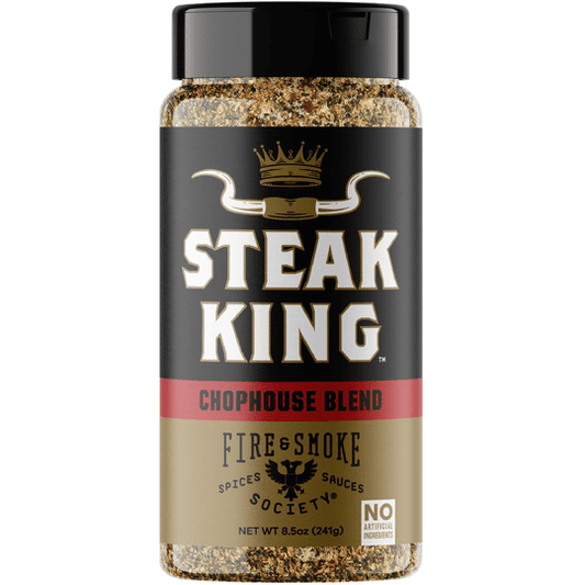 Fire & Smoke Society Steak King Steak Seasoning, BBQ Rub, 8.5 oz