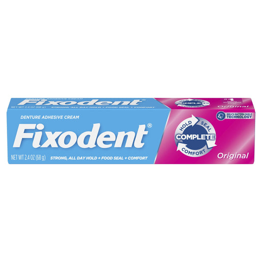 Fixodent Complete Original Denture Adhesive Cream, 2.4 oz