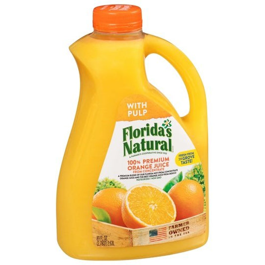 Florida's Natural Orange Juice With Pulp 89 oz