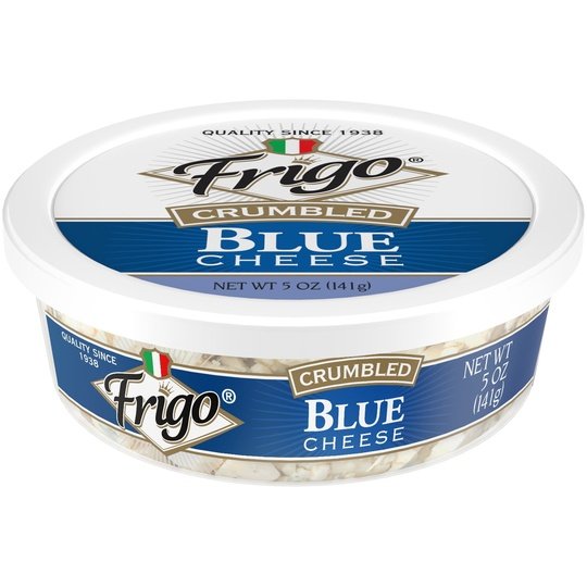 Frigo Crumbled Blue Cheese, 5 oz Refrigerated Plastic Cup