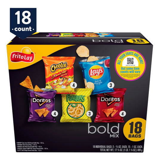 Frito-Lay Bold Mix Variety Pack, 18 Count