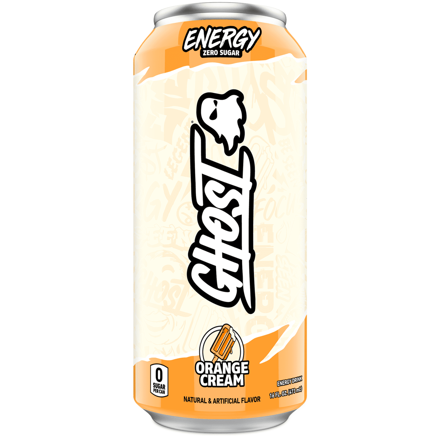 GHOST® ENERGY Zero Sugar Energy Drink, Orange Cream, 16 fl oz Can