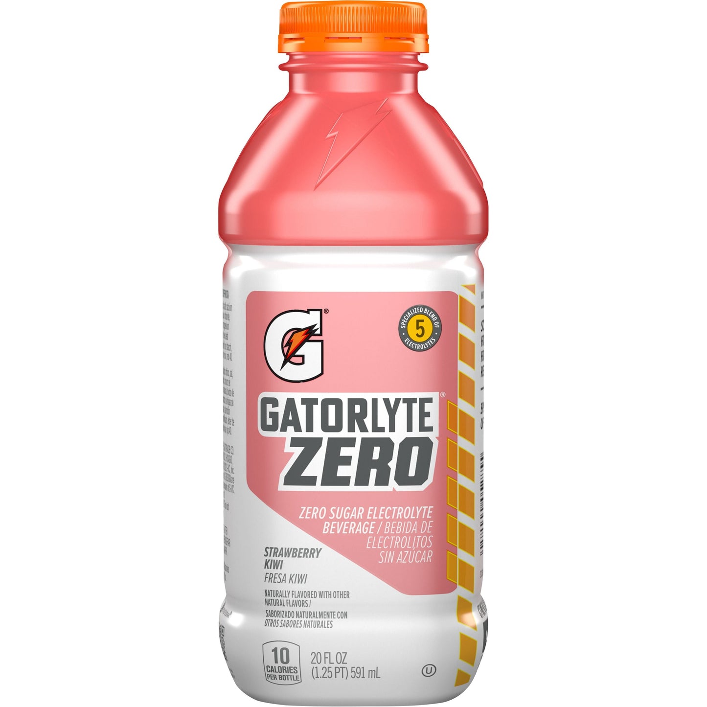 Gatorade, Gatorlyte Zero Electrolyte Beverage, Strawberry Kiwi, 20 oz Bottle