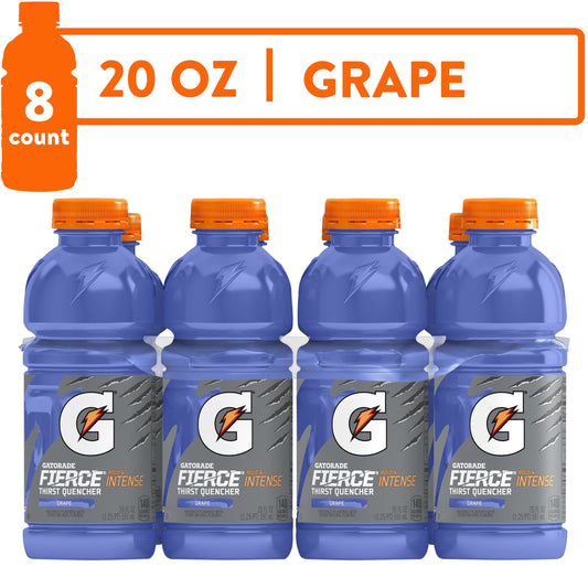 Gatorade Grape Thirst Quencher Sports Drink, 20 oz, 8 Pack Bottles