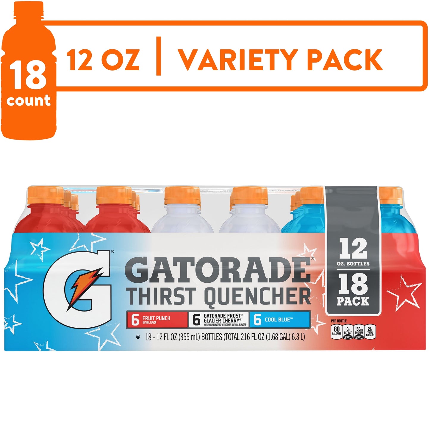 Gatorade Thirst Quencher Sports Drink Champions Edition, 12 fl oz, 18 count