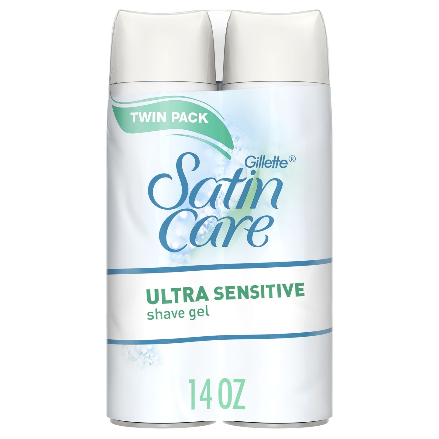 Gillette Satin Care Ultra Sensitive Women's Shave Gel, Fragrance Free, 14 oz