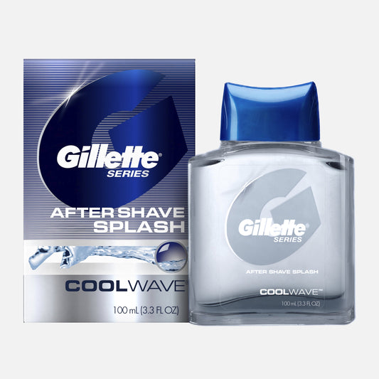 Gillette Series Liquid after Shave Splash for Men, Cool Wave Scent, 3.3 oz