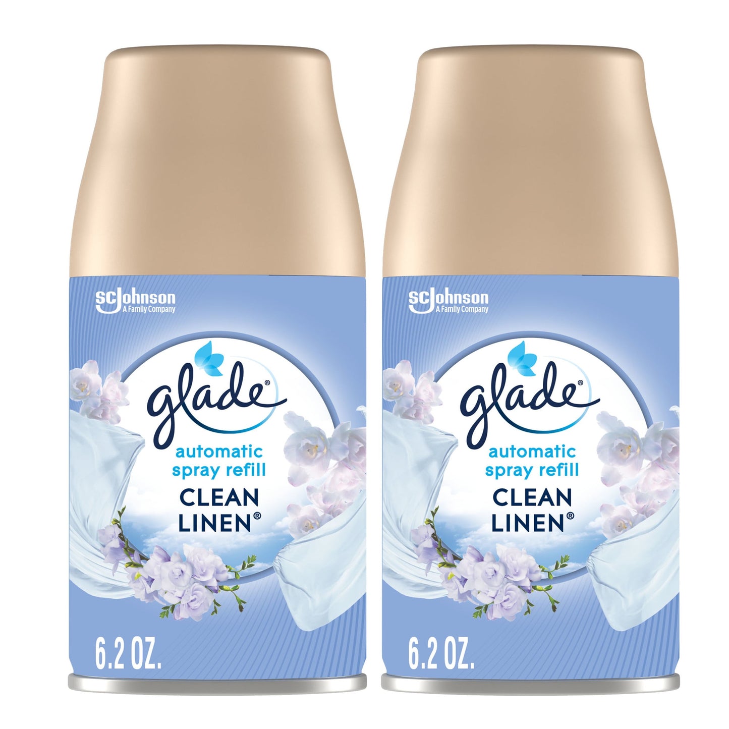 Glade Automatic Air Freshener Refill Spray Value Pack, Clean Linen, 2 Count