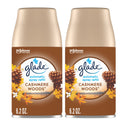 Glade Automatic Spray Refill 2 Ct, Cashmere Woods, 12.4 Oz. Total, Air Freshener Infused with Essential Oils