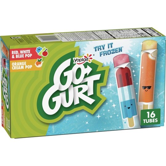 Go-GURT Kids Fat Free Yogurt Variety Pack, 16 Ct, 2 OZ Yogurt Tubes