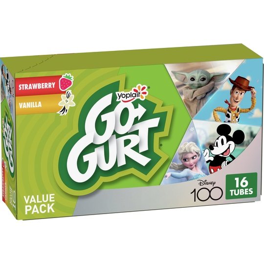 Go-Gurt Disney's Frozen Gluten Free Strawberry and Vanilla Yogurt Tubes 16 Count