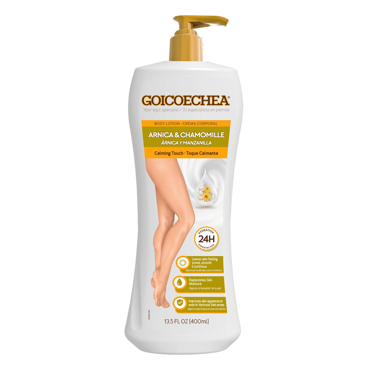 Goicoechea Calming Touch Moisturizer with Arnica, Varicose Vein Cream, Dry Skin 13.5 oz