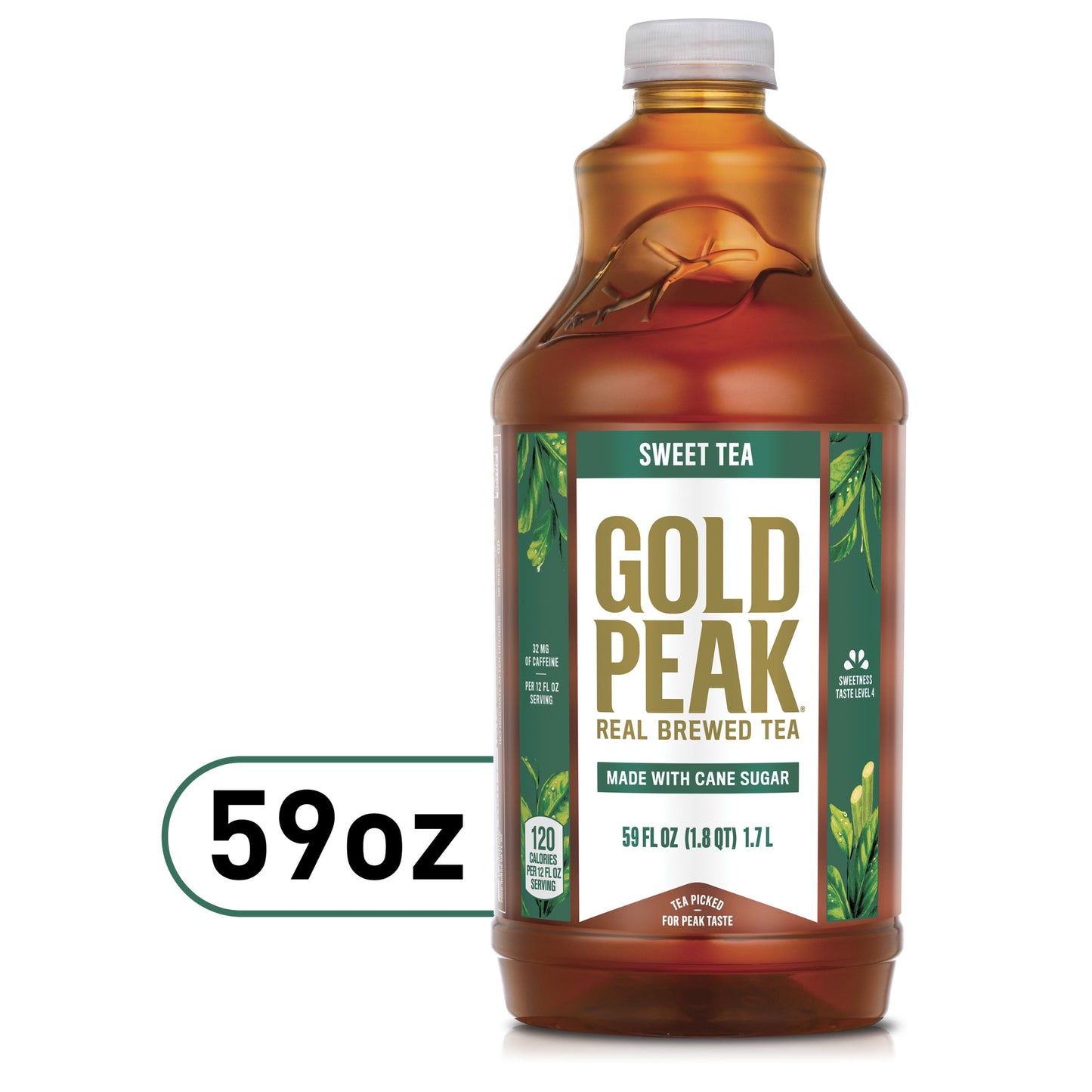 Gold Peak Sweetened Black Tea Bottle, 59 fl oz