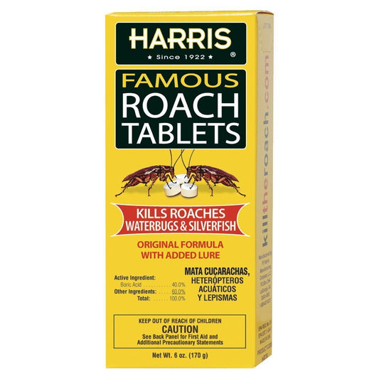 Harris Famous Roach & Silverfish Killer Tablets, 6 oz.