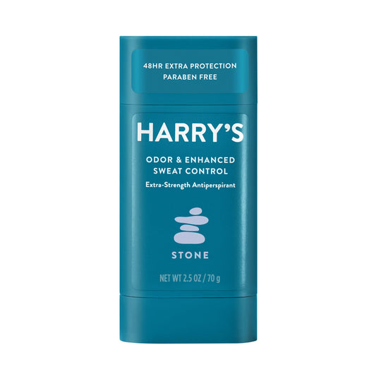Harry's Men's Odor and Sweat Control Extra-Strength Antiperspirant Deodorant Stick, Stone Scent, 2.5 oz