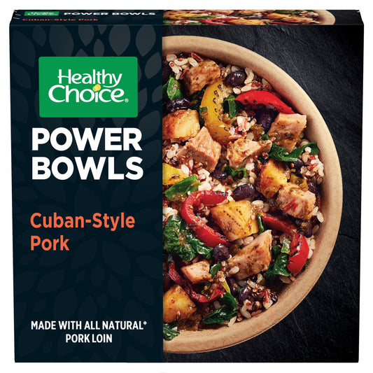 Healthy Choice Power Bowls Cuban Style Pork Frozen Meal, 9.5 oz (Frozen)