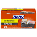 Hefty Heavy Duty Contractor Extra Large Trash Bags, 45 Gallon, 20 Count