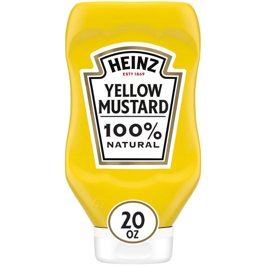 Heinz Yellow Mustard, 20 oz Bottle