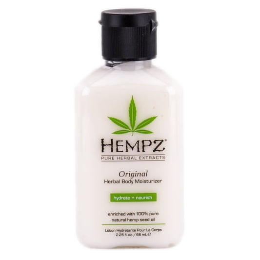 Hempz Original Herbal Body Lotion Moisturizer for Dry Skin, 2.25 fl oz