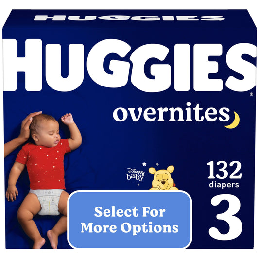 Huggies Overnites Nighttime Diapers, Size 3, 132 Ct (Select for More Options)