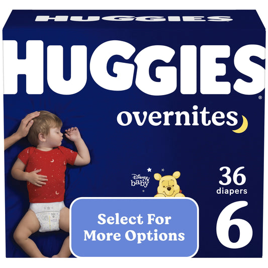 Huggies Overnites Nighttime Diapers, Size 6, 36 Ct