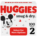 Huggies Snug & Dry Baby Diapers, Size 2, 100 Ct