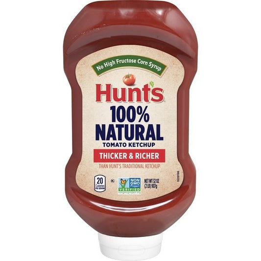Hunt's All Natural Tomato Ketchup Bottle, 32 oz