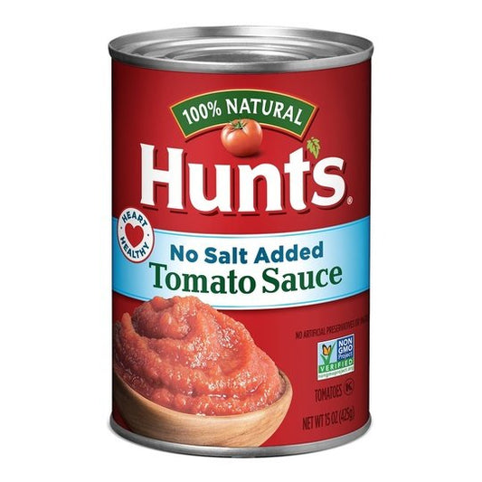 Hunt's Tomato Sauce, No Salt Added, 15 oz Can