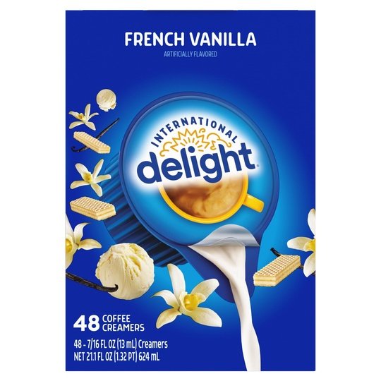 International Delight French Vanilla Coffee Creamer Singles, 48 Count