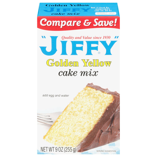 JIFFY Golden Yellow Cake Mix 9 OZ Box
