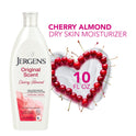 Jergens Hand and Body Lotion, Original Scent Moisturizing Body Lotion, with Cherry Almond Essence, 10 Oz