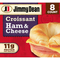 Jimmy Dean Ham & Cheese Croissant Sandwich, 27.2 oz, 8 Count (Frozen)