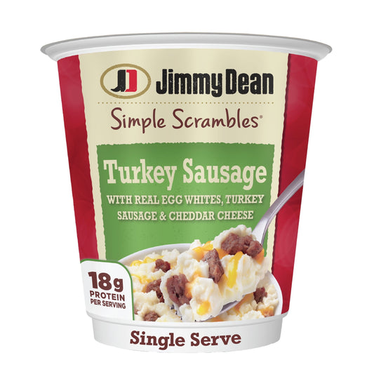 Jimmy Dean Simple Scrambles Turkey Sausage Quick Breakfast Cup, 5.35 oz