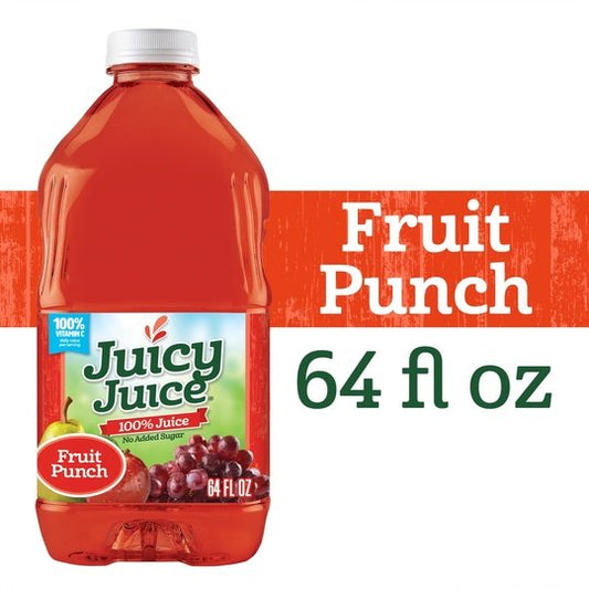 Juicy Juice 100% Juice, Fruit Punch, 64 FL OZ Bottle