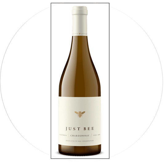 Just Bee Chardonnay, California, 750ml Glass Bottle, 5-150ml Servings