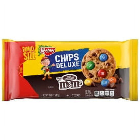 Keebler Chips Deluxe Milk Chocolate M&M's Chocolate Candies Cookies, 14.6 oz