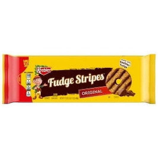 Keebler Original Fudge Stripes Cookies, Family Size, 17.3 oz