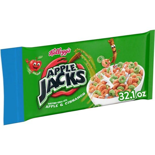 Kellogg's Apple Jacks Original Cold Breakfast Cereal, 32.1 oz