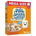 Kellogg's Frosted Mini-Wheats Original Cold Breakfast Cereal, Mega Size, 34 oz Box