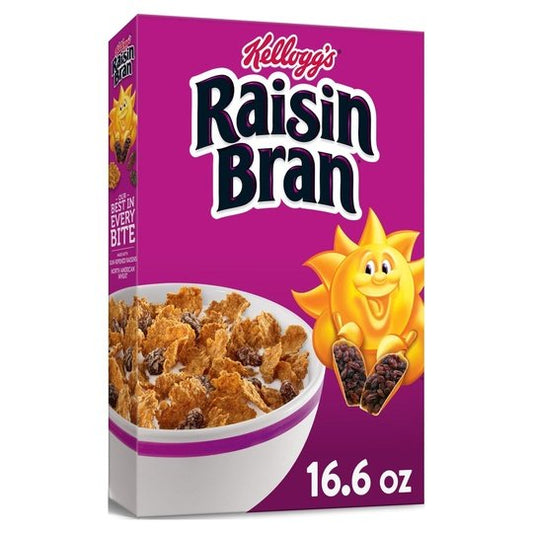 Kellogg's Raisin Bran Original Breakfast Cereal, 16.6 oz Box