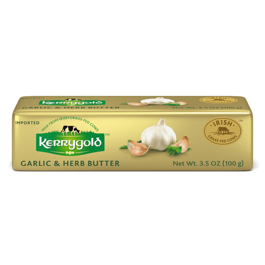 Kerrygold Grass-Fed Pure Irish Garlic & Herb Butter Stick, 3.5 oz.