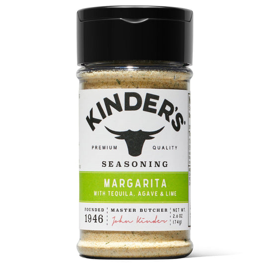 Kinder's Margarita Rub and Seasoning with Tequila, Agave and Lime, 2.6oz