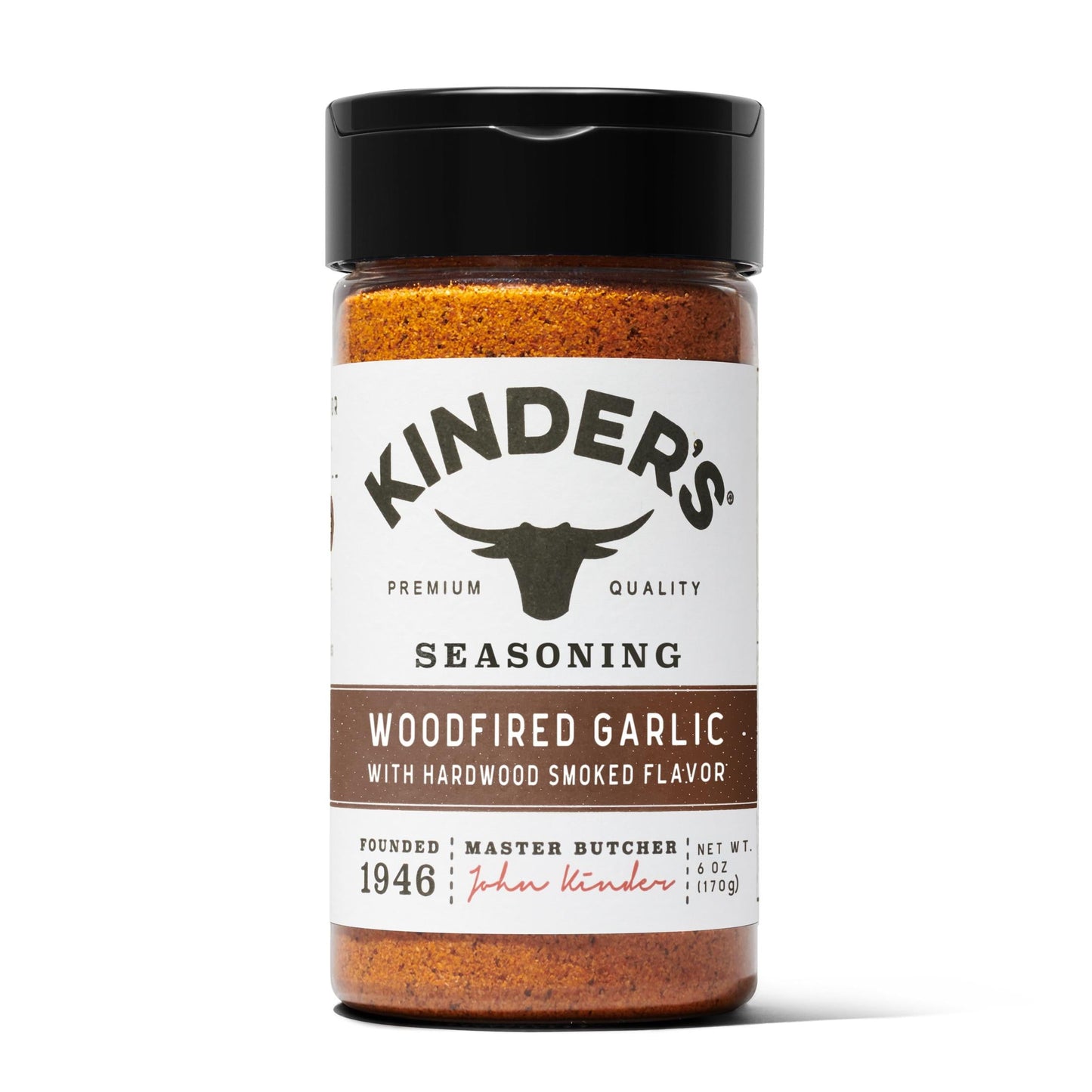 Kinder's Woodfired Garlic Seasoning with Hardwood Smoked Flavors, 6 oz.