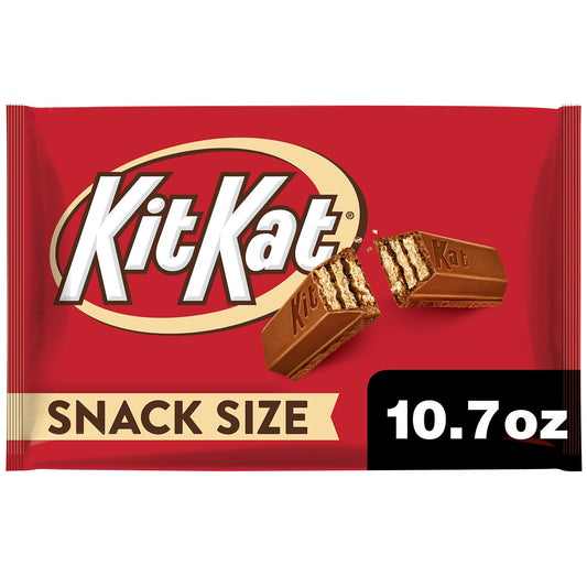 Kit Kat® Milk Chocolate Wafer Snack Size Candy, Bag 10.78 oz