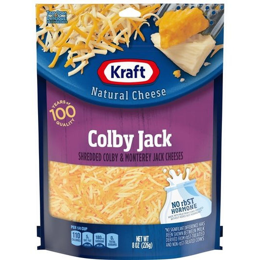 Kraft Colby Jack Shredded Cheese, 8 oz Bag