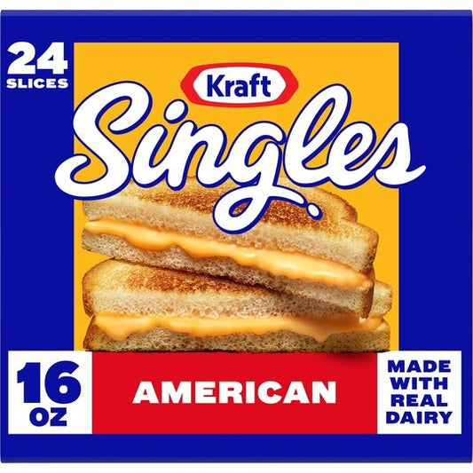 Kraft Singles American Cheese Slices, 24 Ct Pk